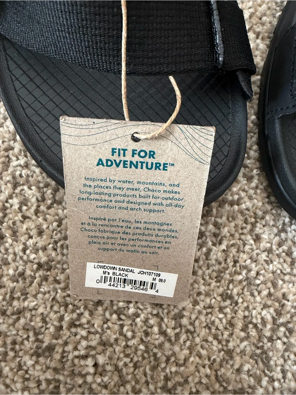Chaco Men's Black Strapped Sport Sandals